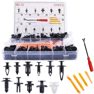 Universele Auto Carrosserie Trim Clips Set - 229 Stuks met Verwijderingsgereedschappen