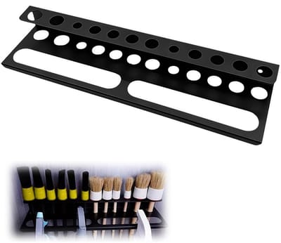 Dailygoods- Gereedschapswand - Wandmontage - Gereedschapshouder - Gereedschapsrek - Solide ijzeren structuur - Matzwart, 40 cm