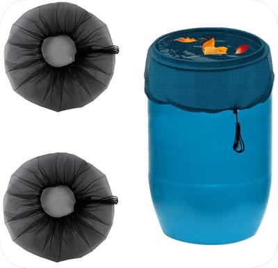 Deksel regentonnet - bescherming tegen bladeren en insecten - 2 stuks - rond 60 cm