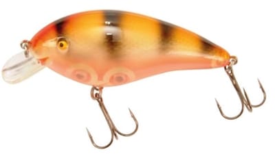 Predox Middle Joe plug 7 cm - drijvende kunstaasplug met levensechte actie en 3D holografische afwerking Golden Perch