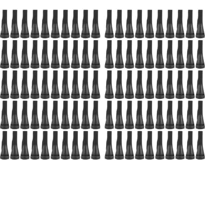 100 stuks pluimveeplukker, rubberen haarverwijderingsstok voor eenden en kippen zwart
