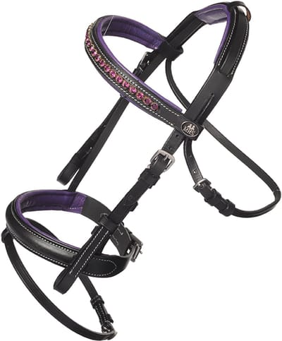 MHS Hoofdstel Naila black/purple shetland