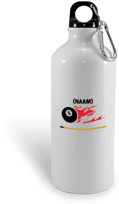 Hacebo® - Biljart met eigen naam waterfles - Biljart - Biljarter - Sport - water fles - 400ML
