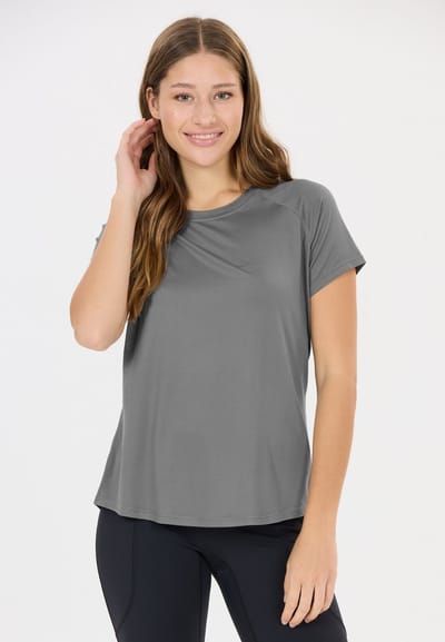 ATHLECIA - gaina v2 w s/s tee - Training t-shirt korte mouw dames - Grijs