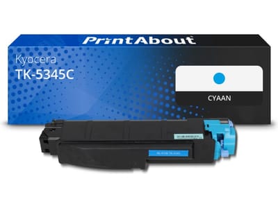PrintAbout huismerk Toner TK-5345C Cyaan Geschikt voor Kyocera