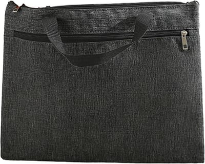 Aktetas met Ritssluiting - Documententas - Zakelijk Gebruik - Waterdicht Oxford Materiaal - 38 x 30 cm - Zwart