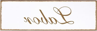 Decoratief Deurbord - Huisnummer Naam - Deur Decoratie - Zelfklevend HDF - 150x50mm - Laboratorium