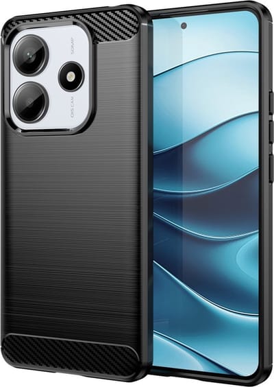 Coverup Hoesje - Geschikt voor Xiaomi Redmi Note 14 5G Hoesje - Coverup Armor Brushed TPU Back Cover - Zwart
