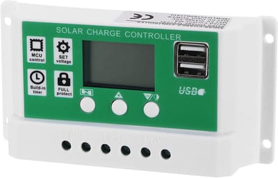 Zonnelaadregelaar - PWM Controller - Energie Management - LCD Weergave - 10A 12V 24V