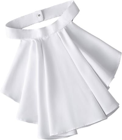 Elegante Victoriaanse Kostuum Kraag Gekreukt Kant Jabot Nek Kraag voor Hallo