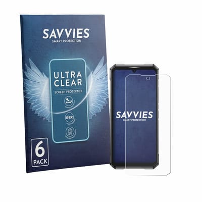 Savvies - Screenprotector voor Doogee S200 Ultra - Folie Beschermfolie transparant 6 Stuks