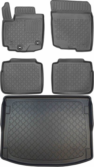 Aristar - Kofferbakmat en Automattenset - Suzuki SX4 S-Cross - Op Maat - Zwart