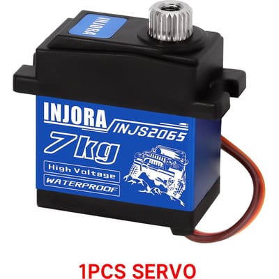Injora Injs2065 7Kg 2065 Digitale Servo Waterdichte Hoge Spanning Sub Micro Servo Voor 110 Rc Crawler Auto Scx10 Iii Trx4 Trx6
