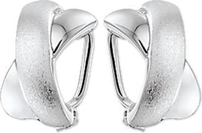 The Jewelry Collection Oorclips Poli/mat - Zilver