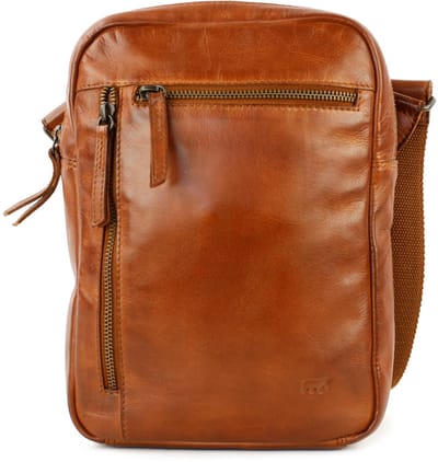 Bear Design Jody Kleine Schoudertas Heren - Leer - Cognac