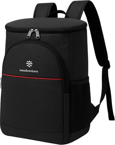 needventure® Koelrugzak - Koeltas - Lunchtas - Koelrugtas - Picknicktas - Backpack - Flessenhouder - Bieropener - Zwart
