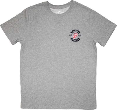 The Rolling Stones - Mini Tour '78 Logo Heren T-shirt - S - Grijs
