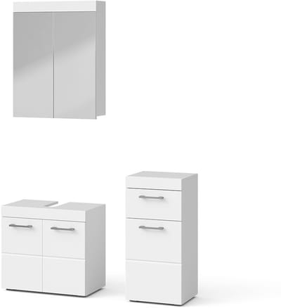 Vicco Luna Badkamermeubel set – 3 delen Wit