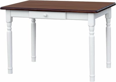 Eettafel Grenen - Keukentafel Woonkamertafel - Samen Eten - Handgemaakt Robuust - 60 x 80 x 75 cm - Wit