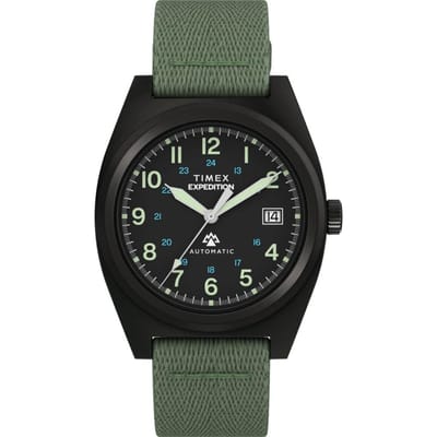 Timex Expedition North Capstone TW2Y39800 Horloge - Textiel - Zwart - Ø 39 mm