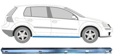 Binnenste reparatie dorpel voor Volkswagen Golf 5 2003-2009 / Rechts