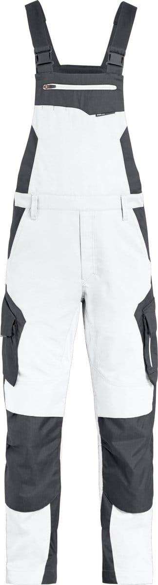 FHB PASCAL Tuinbroek 125400 - Wit-Antraciet - 48