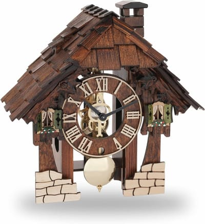 Originele Zwarte Woud Koekoeksklok van Hout – 24 cm