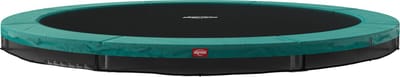BERG SPORTS Favorit InGround 380 Trampoline - AirFlow Springdoek - Groen