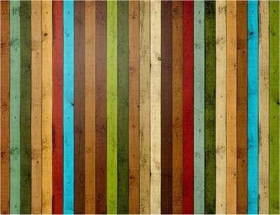 Fotobehang - Wooden rainbow.
