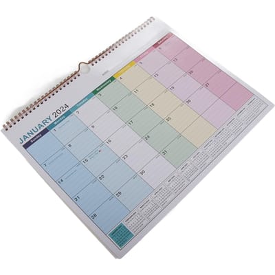 Calendrier mural anglais Calendrier mural simple Calendrier anglais Calendrier de bureau white