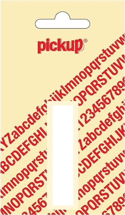Pickup plakletter Helvetica 60 mm - wit I