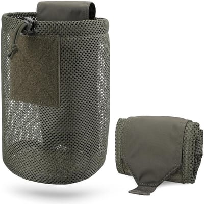 Tactische Molle Dump Pouch Outdoor Roll-Up Trekkoord Magazine Utility Opvouwbare Taille Tas Mesh Opvouwbare Sport Jacht EDC Zak voor Thuis