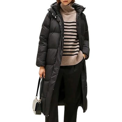 Tommy Hilfiger Down Hooded Longline Puffer Winterjas Dames