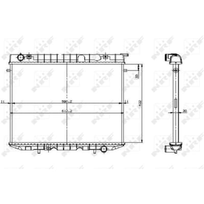 Radiator, motorkoeling NRF 519532