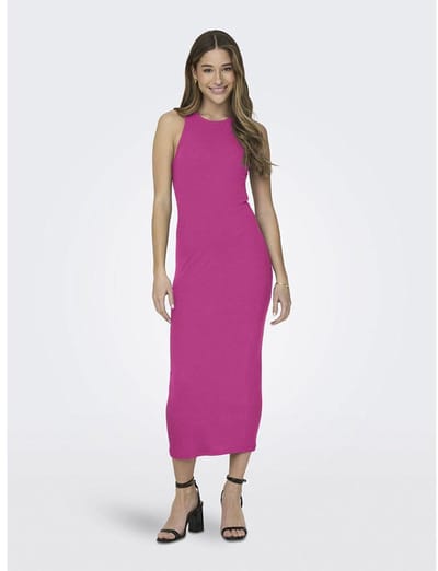 Only Betty Mouwloze Midi-jurk Roze XS Vrouw