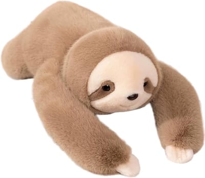Gewogen Pluche Dier - Verzwaarde Knuffel - Rustgevend Comfort - Diepe Druk Therapie - 45 cm Lengte - Kaki