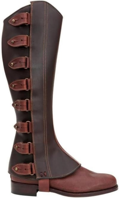 Piratenlaarzen met faux leren boorden, perfect voor steampunk kostuums en cosplay avonturen