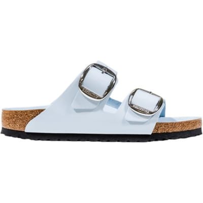 Natuurlijke suède leren sandalen met grote gesp Birkenstock Arizona