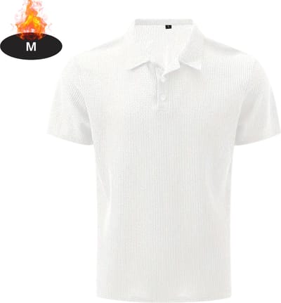 Livano Poloshirt Heren - T-Shirt Heren - Shirt - Overhemd - Polo Shirt - Wit - M