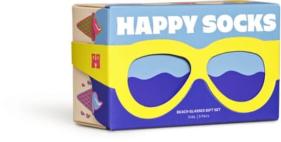 Happy Socks - Kids 3-Pack Glasses Gift Set - Unisex - Sokken