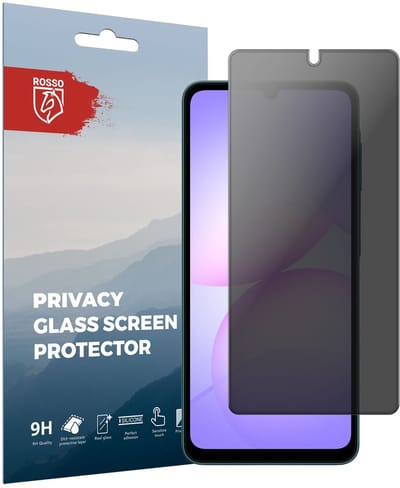 Rosso Privacy Screen Protector Geschikt voor de Samsung Galaxy A07 - 9H Gehard Glas - Case Friendly Tempered Glass - Eenvoudige Installatie