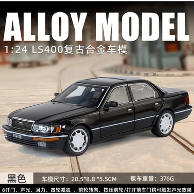 1:24 Ls400 Legering Auto Model Krijger Geluid En Licht Speelgoed Zes-Openingen Ophanging Stuur Retro,Perfect Verjaardagscadeau Voor Vriend