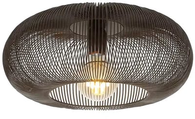 Plafondlamp Copper Twist Ø 43 cm zwart