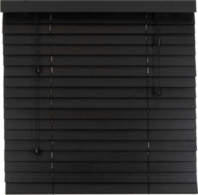 Dutchblinds® Bamboe Jaloezieën - 50mm - Zwart - 120 x 175 cm - Breedtematen van 40 t/m 300 cm