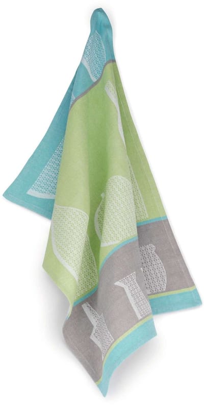 Kela Keuken - Carla Theedoek Set van 4 Stuks - Katoen - Groen -
