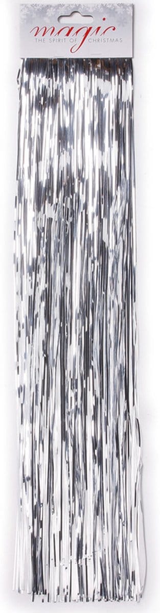 Inge Christmas Engelenhaar - zilver - 4x zakje - 50 cm - lametta haar - folie - tinsel - kerstversiering