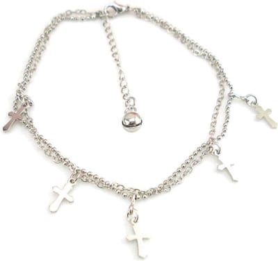 Fako Bijoux® - Enkelbandje - Enkelsieraad - Kruisjes