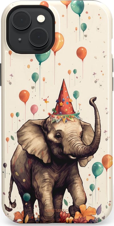 Casetastic Hoesje Geschikt voor Apple iPhone 15 Plus Magsafe - Stijlvolle Beschermende Duo-layer Case - Ballonparade