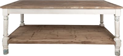Clayre & Eef Presentatie Tafel 200x100x85 cm Wit Hout