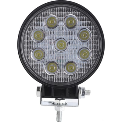 Phare de Travail 9LED 27W 6000K 2700lm Haute Luminosité Protection IP67 pour ATV UTV Camion gray